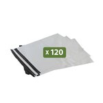 Pack and Move - Lot 120 enveloppes pour expédition - 27 x 30 cm - Fermeture adhésive - Opaques étanches et indéchirables