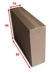 Lot de 50 boîtes carton (n°68a) format 600x150x440 mm