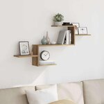 vidaXL Étagère murale chêne artisanal 104x15x49 cm bois d'ingénierie