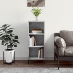 vidaXL Buffet gris béton 34 5x32 5x90 cm bois d'ingénierie