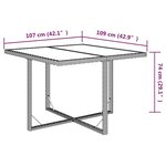vidaXL Ensemble à manger de jardin coussins 9Pièces Résine tressée Noir