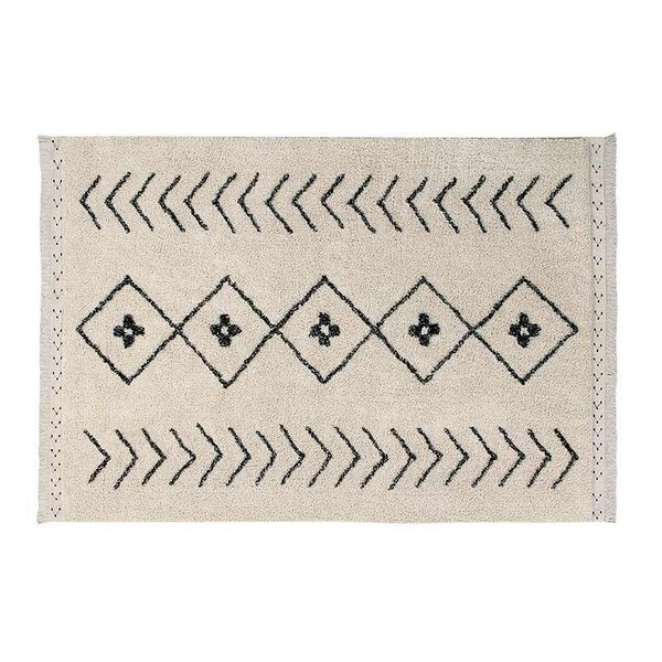 Tapis coton Berbère Rhombs - beige - 140 x 210