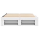 vidaXL Cadre de lit sans matelas blanc 140x200 cm bois d'ingénierie