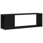Bibliothèque vidaXL noire en chêne  100x24x32 cm  en bois d'ingénierie