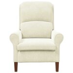 vidaXL fauteuil Crème 76 x 94 x 102 cm Velours