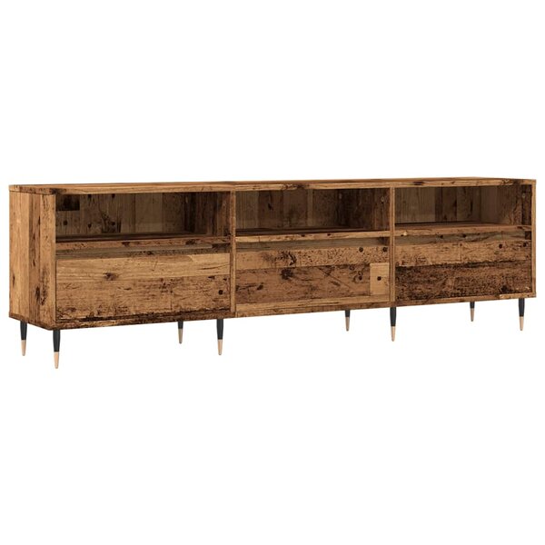 vidaXL Meuble TV vieux bois 150x30x44 5 cm bois d'ingénierie