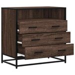 vidaXL Commode chêne marron 70x41x70 cm bois d'ingénierie