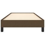 vidaXL Cadre de lit Marron foncé 80x200 cm Tissu