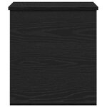 Boîte de rangement vidaXL en chêne noir 40x42x46 cm en bois d'ingénierie