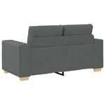 vidaXL Ensemble de Canapés avec coussin avec oreiller 3 Pièces Gris tissu