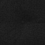 vidaXL Coussin de Dos Noir 200 x 24 x 50 cm tissu