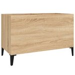 vidaXL Armoire à disques chêne sonoma 74 5x38x48 cm bois d'ingénierie