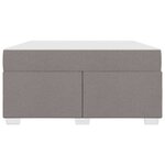vidaXL Cadre de lit Taupe 160 x 200 cm tissu