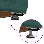 vidaXL Tabouret Vert foncé 41 x 41 x 40 cm Tissu et bois stratifié