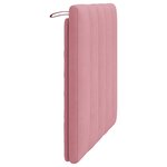 vidaXL Coussin de tête de lit rose 80 cm velours