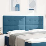 vidaXL Tête de lit Bleu foncé 200 cm Velours