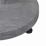 vidaXL Pied de parasol Aspect Bois Gris Foncé 48 x 48 x 32 cm