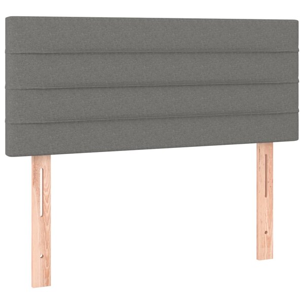 vidaXL Tête de lit Gris foncé 80x5x78/88 cm Tissu