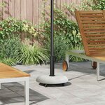 vidaXL Pied de parasol Gris clair et noir 45 x 45 x 40 cm