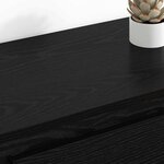 vidaXL Buffets 2 Pièces Chêne noir 70 x 35 5 x 67 5 cm Bois d'ingénierie