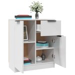 vidaXL Buffet Blanc 60x30x70 cm Bois d'ingénierie