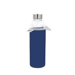 YOKO DESIGN Glass bottle avec pochette néoprene - Bleu - 500 ml