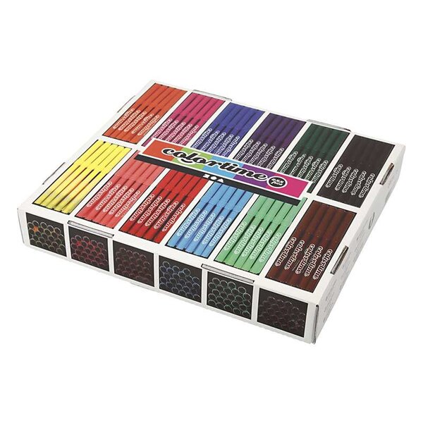 288 feutres Colortime - Couleurs Assorties - Pointe 2 mm