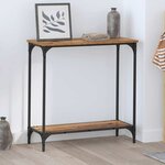 vidaXL Table console Bois ancien 75 x 30.5 x 75 cm Bois d'ingénierie