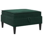 vidaXL Ensemble de meubles pour le salon 5 Pièces Vert foncé Velours