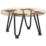 vidaXL Pieds en épingle à cheveux pour table basse 4 pièces Noir 20 cm Acier massif