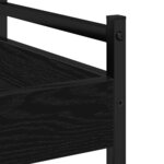 Chariot de cuisine vidaXL en chêne noir 50x30x70 cm en bois d'ingénierie