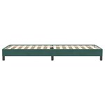 vidaXL Sommier à lattes de lit sans matelas vert foncé 80x220 cm