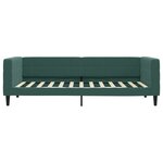 vidaXL Lit de jour avec matelas vert foncé 100x200 cm velours