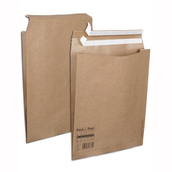 Boite 250 Pochettes d'Expédition ALLER-RETOUR Taille M-340X420/80 GPV