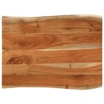 vidaXL Dessus de table 70x60x3 8 cm rectangulaire bois massif d'acacia