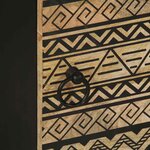 vidaXL Table de chevet noir 40x33 5x46 cm bois de manguier massif brut