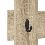 vidaXL Porte-manteau mural avec stockage Chêne Sonoma 60 x 3 x 82 cm