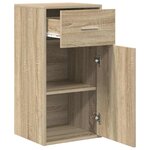 vidaXL Buffet Chêne sonoma 38 x 34 5 x 75 cm Bois d'ingénierie