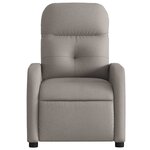 vidaXL Fauteuil inclinable électrique Taupe Tissu