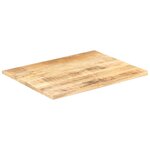 vidaXL Dessus de table Bois de manguier solide 25-27 mm 80x70 cm