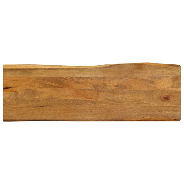 vidaXL Dessus de table 120x40x2 5 cm bord vivant bois massif manguier