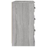 vidaXL Buffet sonoma gris 104 5x35 5x67 5 cm bois d'ingénierie
