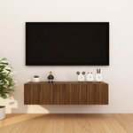 vidaXL Meubles TV muraux 4 Pièces Chêne marron 30 5x30x30 cm