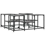 vidaXL Table basse sonoma gris 91x91x40 cm bois d'ingénierie