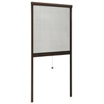 Vidaxl moustiquaire à rouleau pour fenêtres marron 80x170 cm