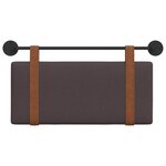 vidaXL Tête de lit suspendue Marron foncé PU antique