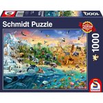 Puzzle Le monde des animaux, 1000 pcs