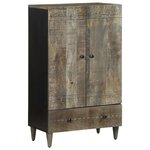 vidaXL Buffet 60x33x100 cm bois de manguier massif