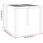 vidaXL Ensemble à manger de jardin 3 Pièces anthracite acier