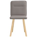 vidaXL Chaises à manger lot de 2 taupe tissu